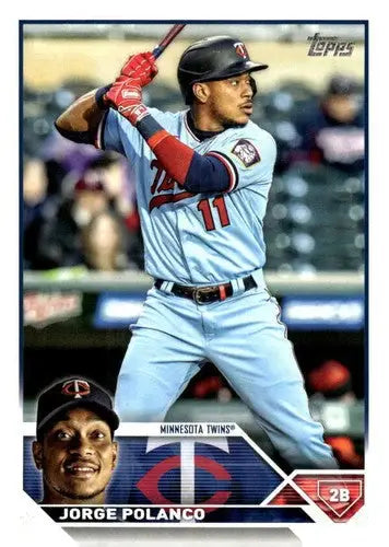 2023 Topps Jorge Polanco baseball card with original gloss, NM-MT Twins ID 57161