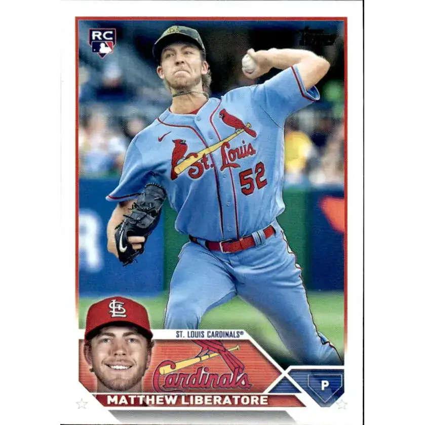 2023 Topps #52 Matthew Liberatore NM-MT RC Rookie St. Louis Cardinals Baseball Card - Baseball Card Single