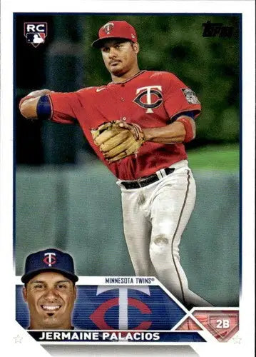 Jermaine Palacios baseball card with original gloss, Jermaine Palacios NM-MT rookie Twins