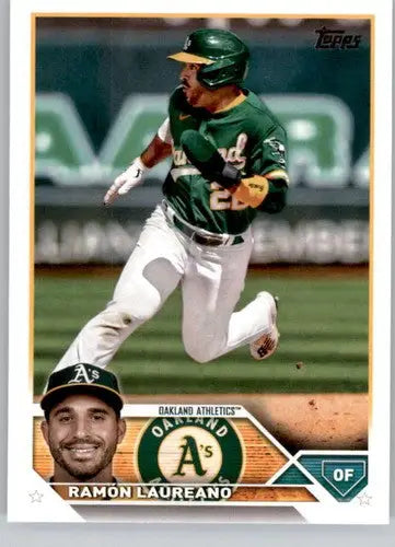 2023 Topps Ramon Laureano baseball card with original gloss NM-MT Athletics ID 56446