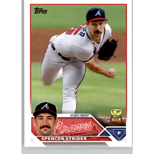 2023 Topps #602 Spencer Strider NM-MT Atlanta Braves Baseball Card - Baseball Card Single