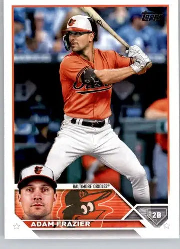Adam Frazier baseball card with original gloss from 2023 Topps NM-MT Orioles