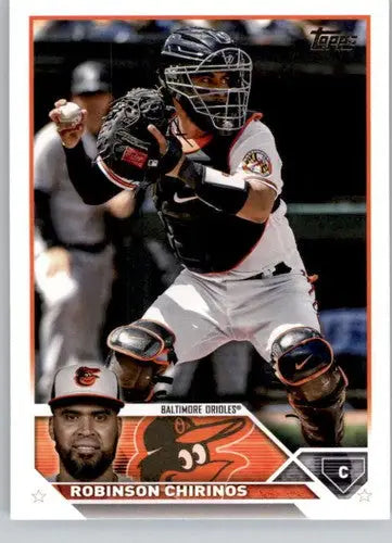 Robinson Chirinos NM-MT baseball card from 2023 Topps #620 Orioles product