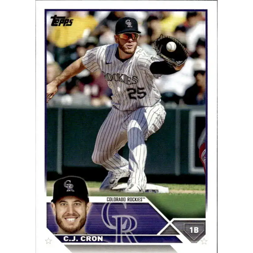 2023 Topps #63 C.J. Cron NM-MT Colorado Rockies Baseball Card - Baseball Card Single