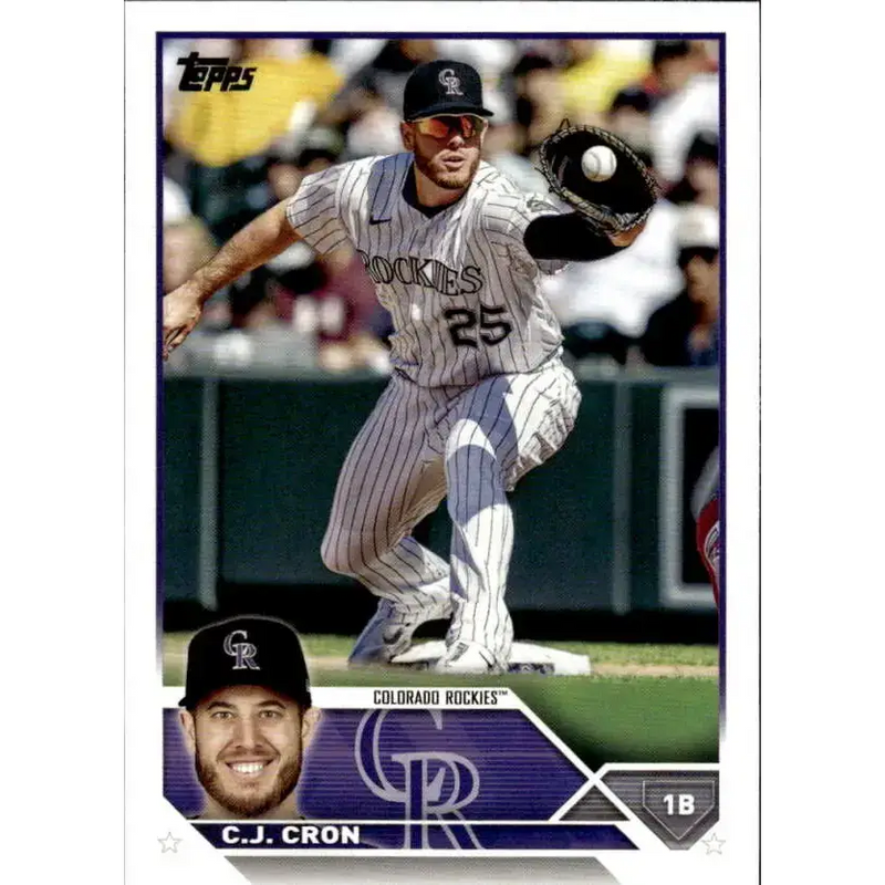 2023 Topps #63 C.J. Cron NM-MT Colorado Rockies Baseball Card - Baseball Card Single