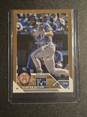 2023 Topps #637 Hunter Dozier Gold #/2023 - Baseball Card Single