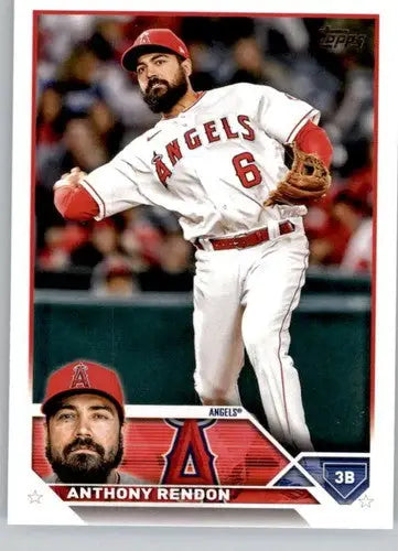 Original gloss Anthony Rendon baseball card 2023 Topps NM-MT Angels ID:57171