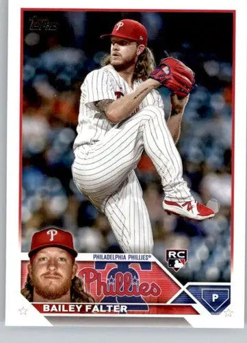 2023 Topps Bailey Falter baseball card with original gloss, NM-MT rookie Phillies