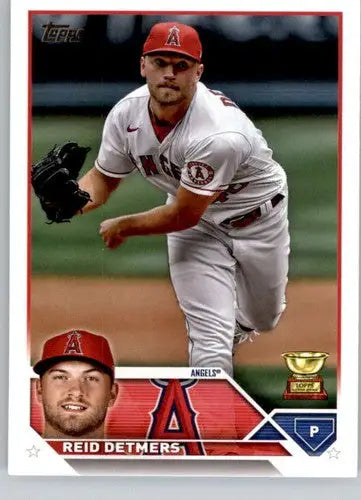 Reid Detmers baseball card with original gloss from 2023 Topps #645 NM-MT Angels
