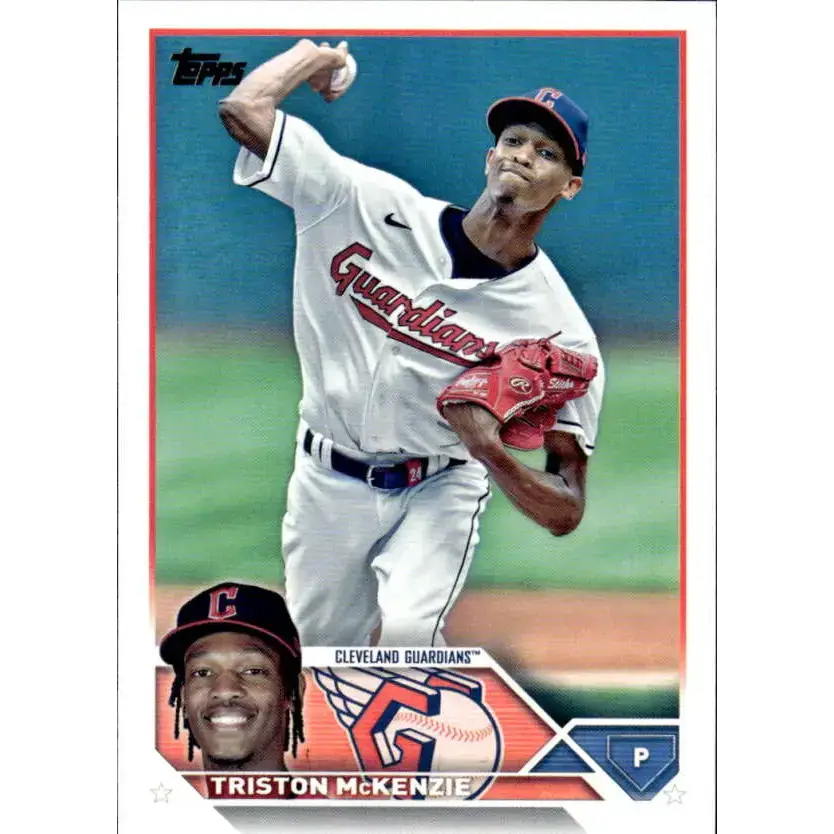 2023 Topps #65 Triston McKenzie NM-MT Cleveland Guardians Baseball Card - Baseball Card Single