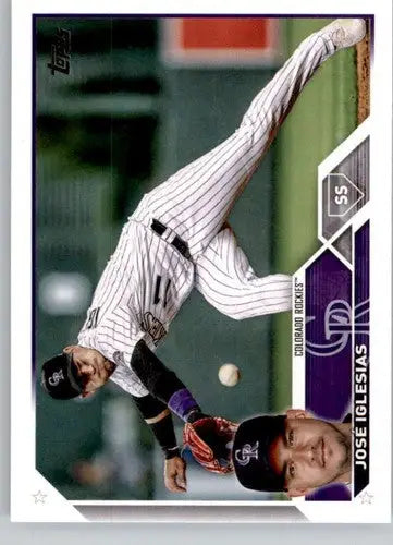 2023 Topps #653 Jose Iglesias NM-MT Rockies ID:56715 - Baseball Card Single
