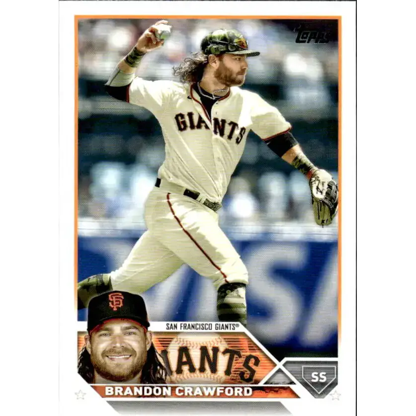 2023 Topps #66 Brandon Crawford NM-MT San Francisco Giants Baseball Card - Baseball Card Single