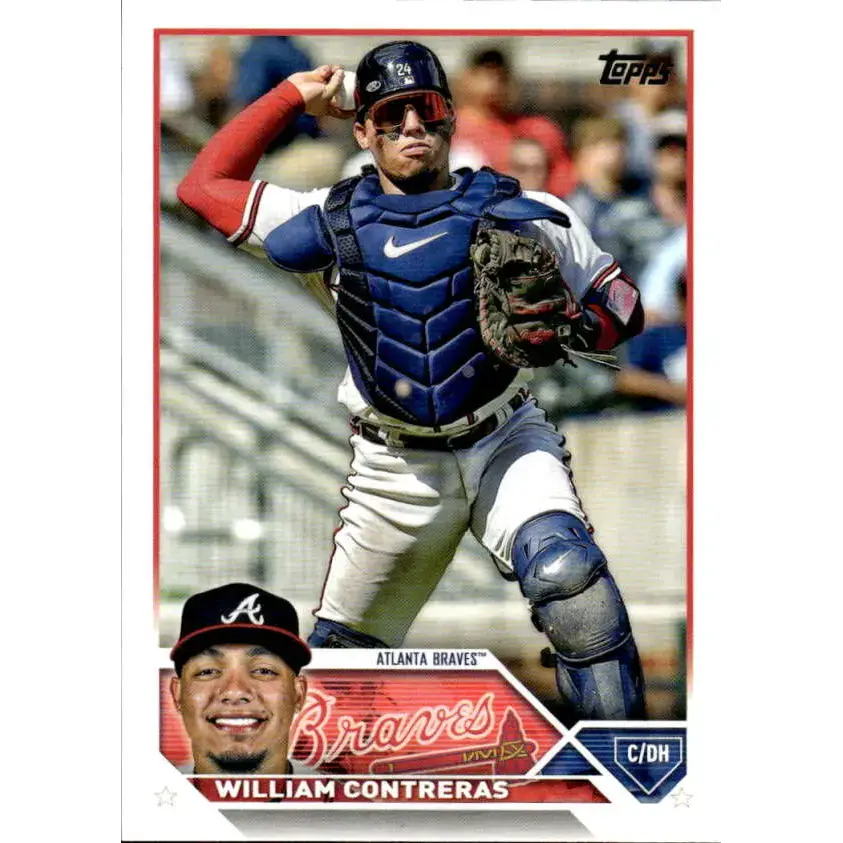 2023 Topps #68 William Contreras NM-MT Atlanta Braves Baseball Card - Baseball Card Single
