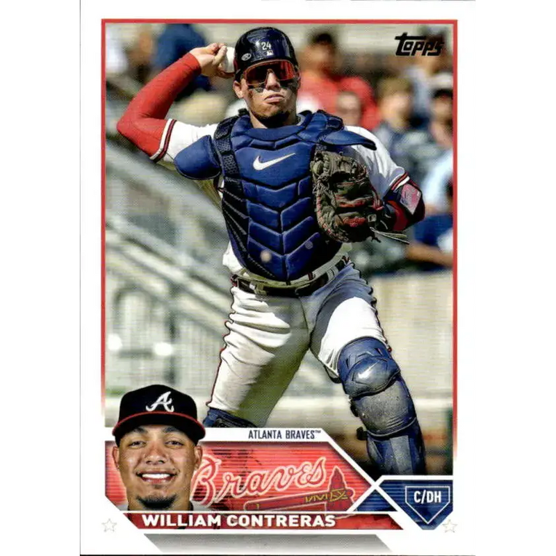 2023 Topps #68 William Contreras NM-MT Atlanta Braves Baseball Card - Baseball Card Single