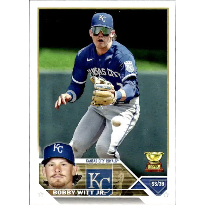 2023 Topps #7 Bobby Witt Jr. NM-MT Kansas City Royals Baseball Card - Baseball Card Single