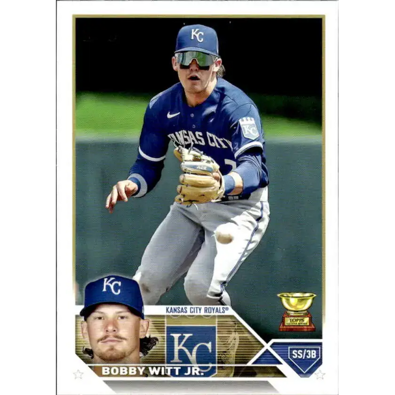 2023 Topps #7 Bobby Witt Jr. NM-MT Kansas City Royals Baseball Card - Baseball Card Single