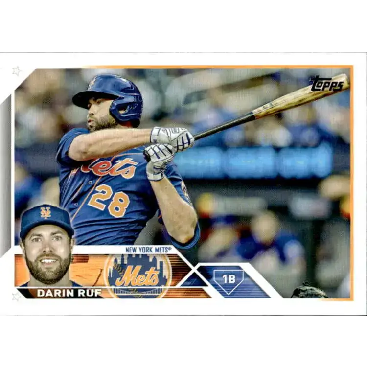 2023 Topps #70 Darin Ruf NM-MT New York Mets Baseball Card - Baseball Card Single