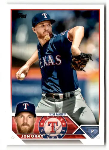 2023 Topps #73 Jon Gray NM-MT Rangers ID:49559 - Baseball Card Single