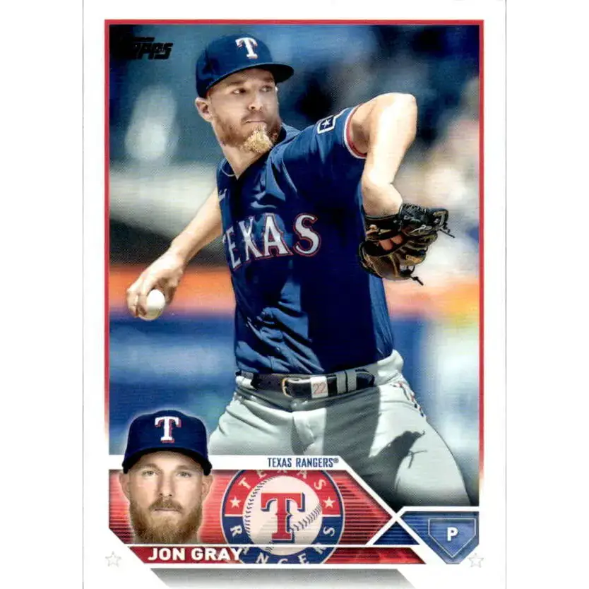 2023 Topps #73 Jon Gray NM-MT Texas Rangers Baseball Card - Baseball Card Single