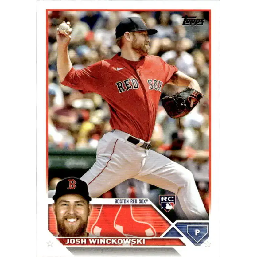 2023 Topps #76 Josh Winckowski NM-MT RC Rookie Boston Red Sox Baseball Card - Baseball Card Single