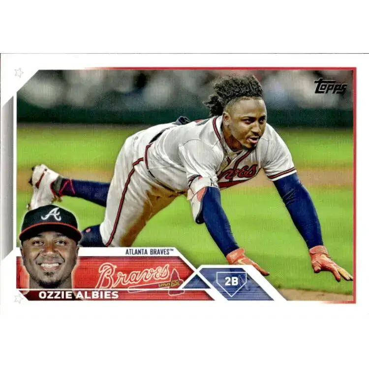 2023 Topps #81 Ozzie Albies NM-MT Atlanta Braves Baseball Card - Baseball Card Single