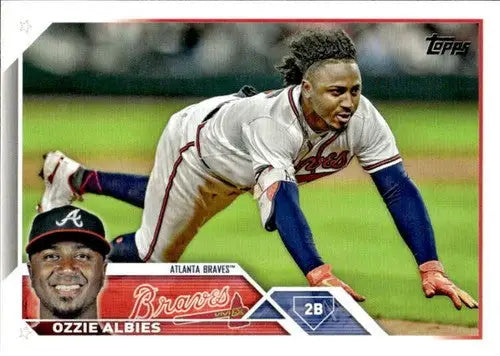 2023 Topps #81 Ozzie Albies NM-MT Braves ID:58047 - Baseball Card Single