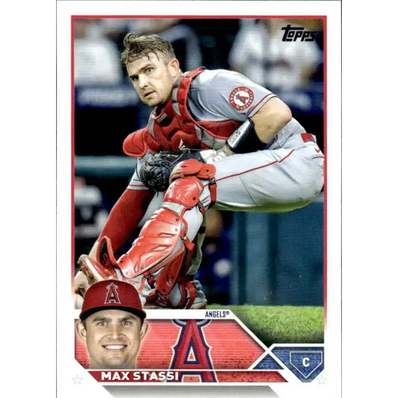 2023 Topps #85 Max Stassi NM-MT Los Angeles Angels Baseball Card - Baseball Card Single