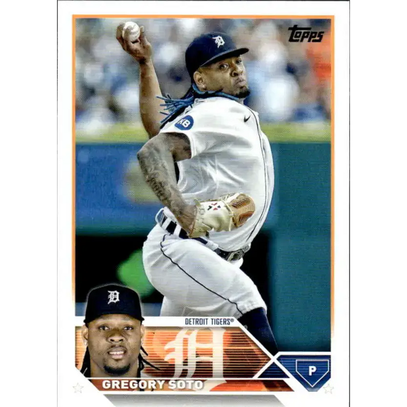2023 Topps #86 Gregory Soto NM-MT Detroit Tigers Baseball Card - Baseball Card Single