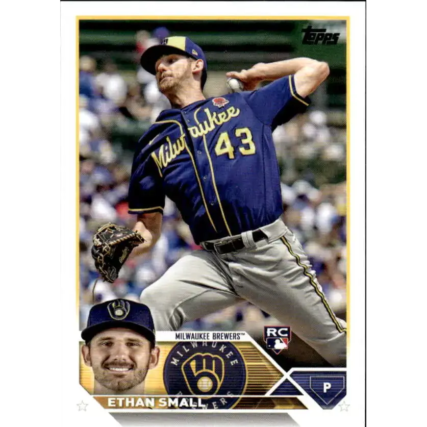 2023 Topps #87 Ethan Small NM-MT RC Rookie Milwaukee Brewers Baseball Card - Baseball Card Single