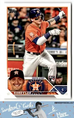 Korey Lee baseball card with original gloss from 2023 Topps #90 Simply Sandoval ID 50175