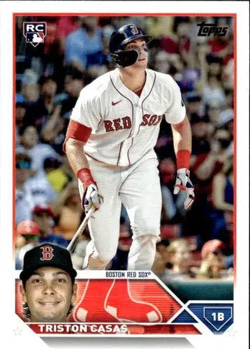 2023 Topps Triston Casas rookie Red Sox baseball card in NM-MT condition