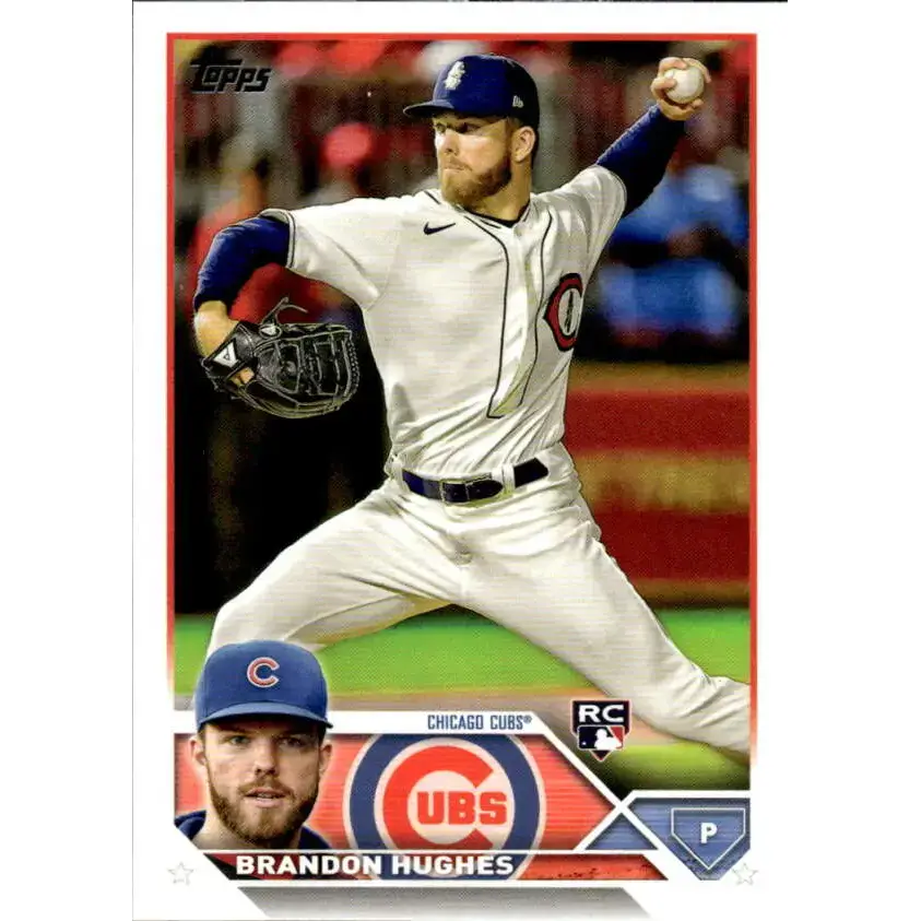 2023 Topps #97 Brandon Hughes NM-MT RC Rookie Chicago Cubs Baseball Card - Baseball Card Single