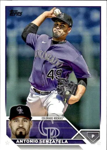 2023 Topps #99 Antonio Senzatela NM-MT Rockies ID:58675 - Baseball Card Single