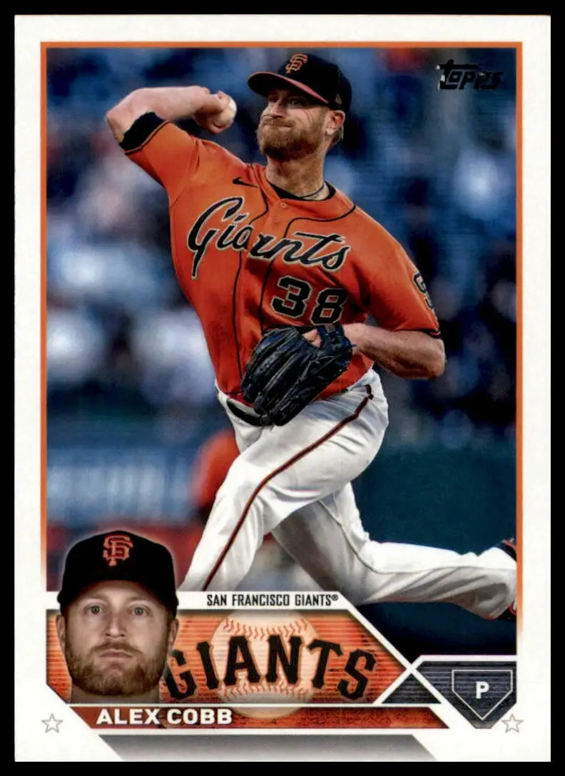 2023 Topps Alex Cobb 108 San Francisco Giants Baseball NM - Baseball Card Single