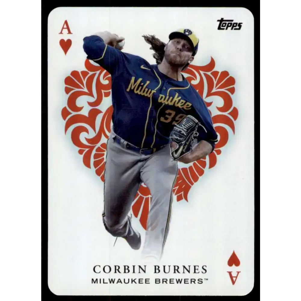2023 Topps All Aces #AA-10 Corbin Burnes NM-MT Milwaukee Brewers Baseball Card - Baseball Card Single