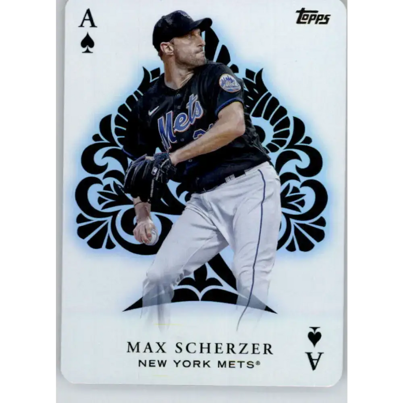 2023 Topps All Aces #AA-25 Max Scherzer NM-MT New York Mets Baseball Card - Baseball Card Single