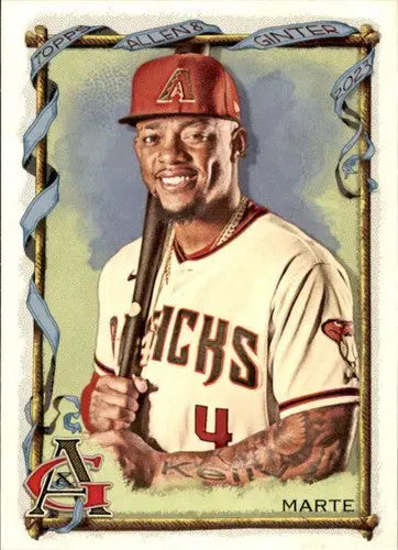 Original gloss 2023 Topps Allen and Ginter Ketel Marte Baseball Card NM Near Mint