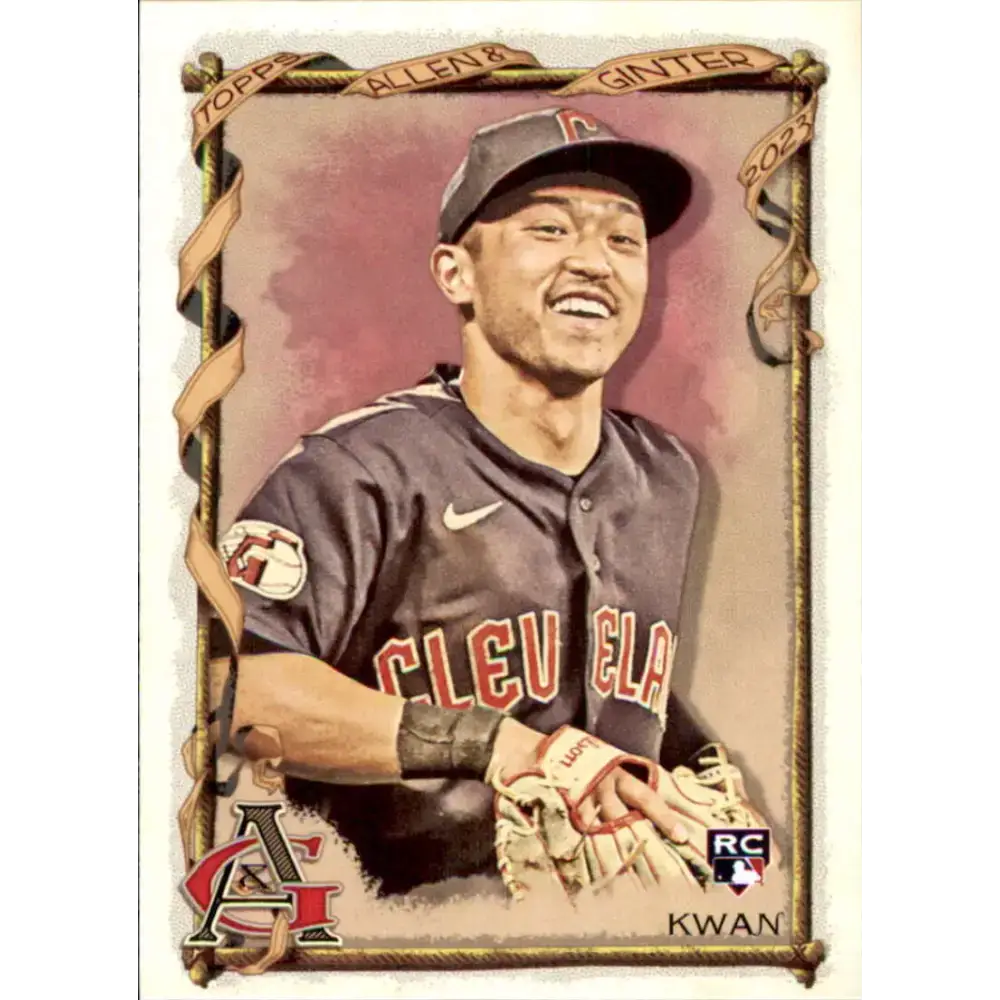 2023 Topps Allen and Ginter #181 Steven Kwan NM-MT RC Rookie Cleveland Guardians Baseball Card - Baseball Card Single