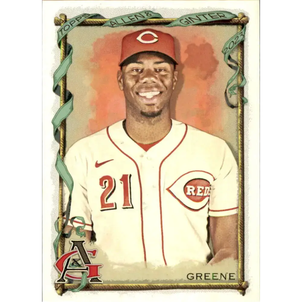 2023 Topps Allen and Ginter #182 Hunter Greene NM-MT Cincinnati Reds Baseball Card - Baseball Card Single