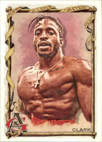 Vintage-style trading card featuring Zion Clark from 2023 Topps Allen Ginter with original gloss