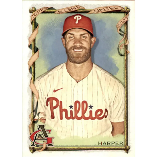 2023 Topps Allen and Ginter #60 Bryce Harper NM-MT Philadelphia Phillies Baseball Card - Baseball Card Single