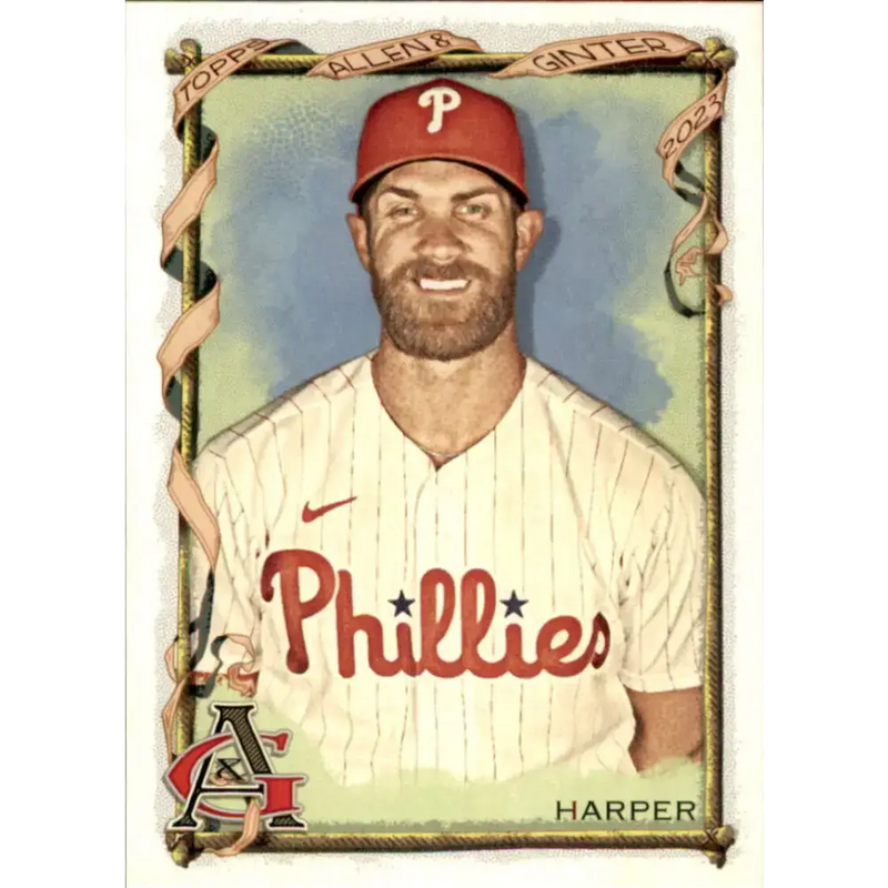 2023 Topps Allen and Ginter #60 Bryce Harper NM-MT Philadelphia Phillies Baseball Card - Baseball Card Single
