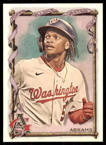 2023 Topps Allen and Ginter #77 CJ Abrams NM Near Mint Nationals ID:66651 - Baseball Card Single