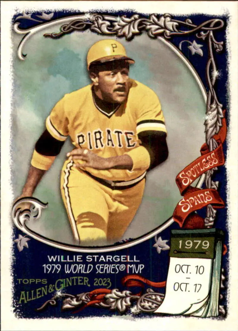 2023 Topps Allen and Ginter Spotless Spans #SS-47 Willie Stargell NM Ne ID:66695 - Baseball Card Single