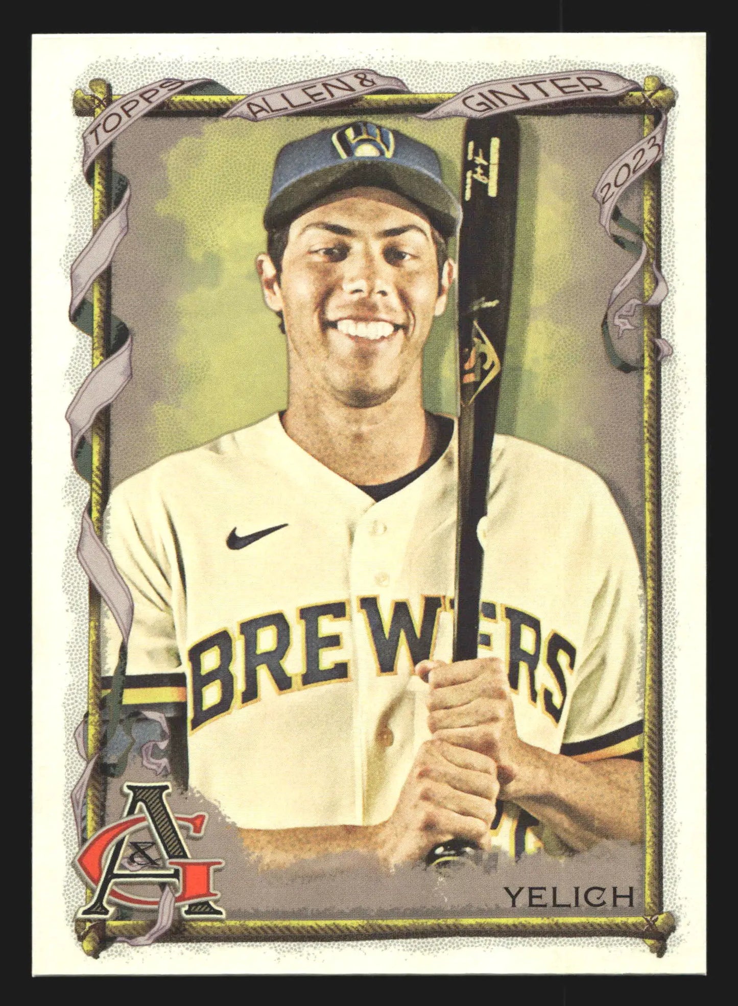 2023 Topps Allen & Ginter #10 Christian Yelich Milwaukee Brewers - Baseball Card Single