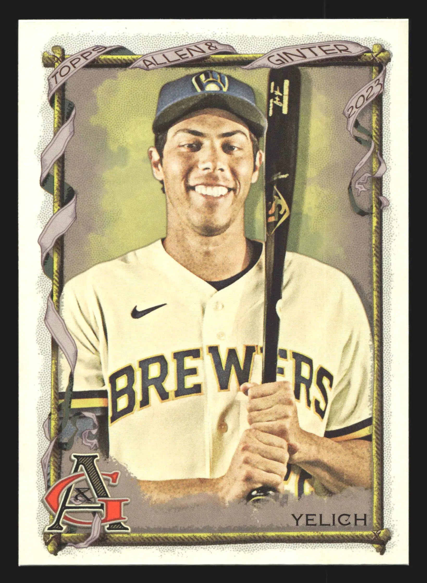 2023 Topps Allen & Ginter #10 Christian Yelich Milwaukee Brewers - Baseball Card Single