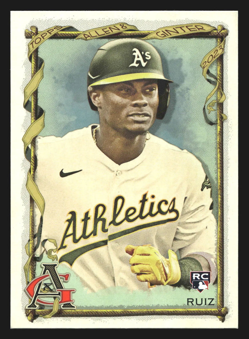 2023 Topps Allen & Ginter #112 Esteury Ruiz Oakland Athletics RC - Baseball Card Single