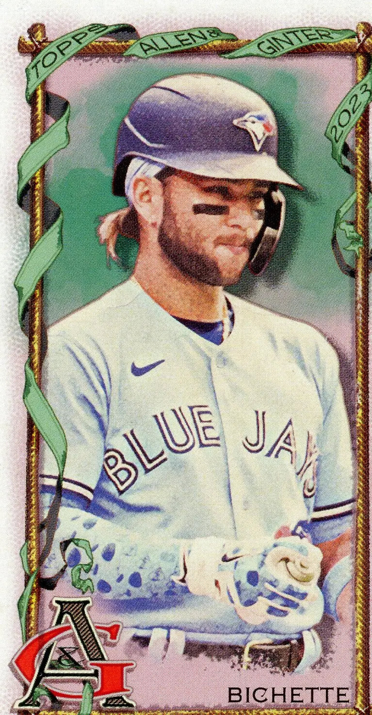 2023 Topps Allen & Ginter #147 Bo Bichette Mini A&G Back Toronto Blue Jays - Baseball Card Single