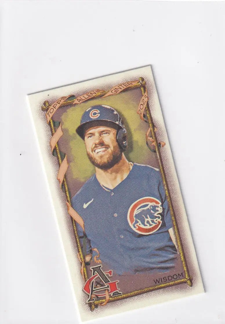 2023 TOPPS ALLEN & GINTER #195 PATRICK WISDOM MINI- CHICAGO CUBS - Baseball Card Single