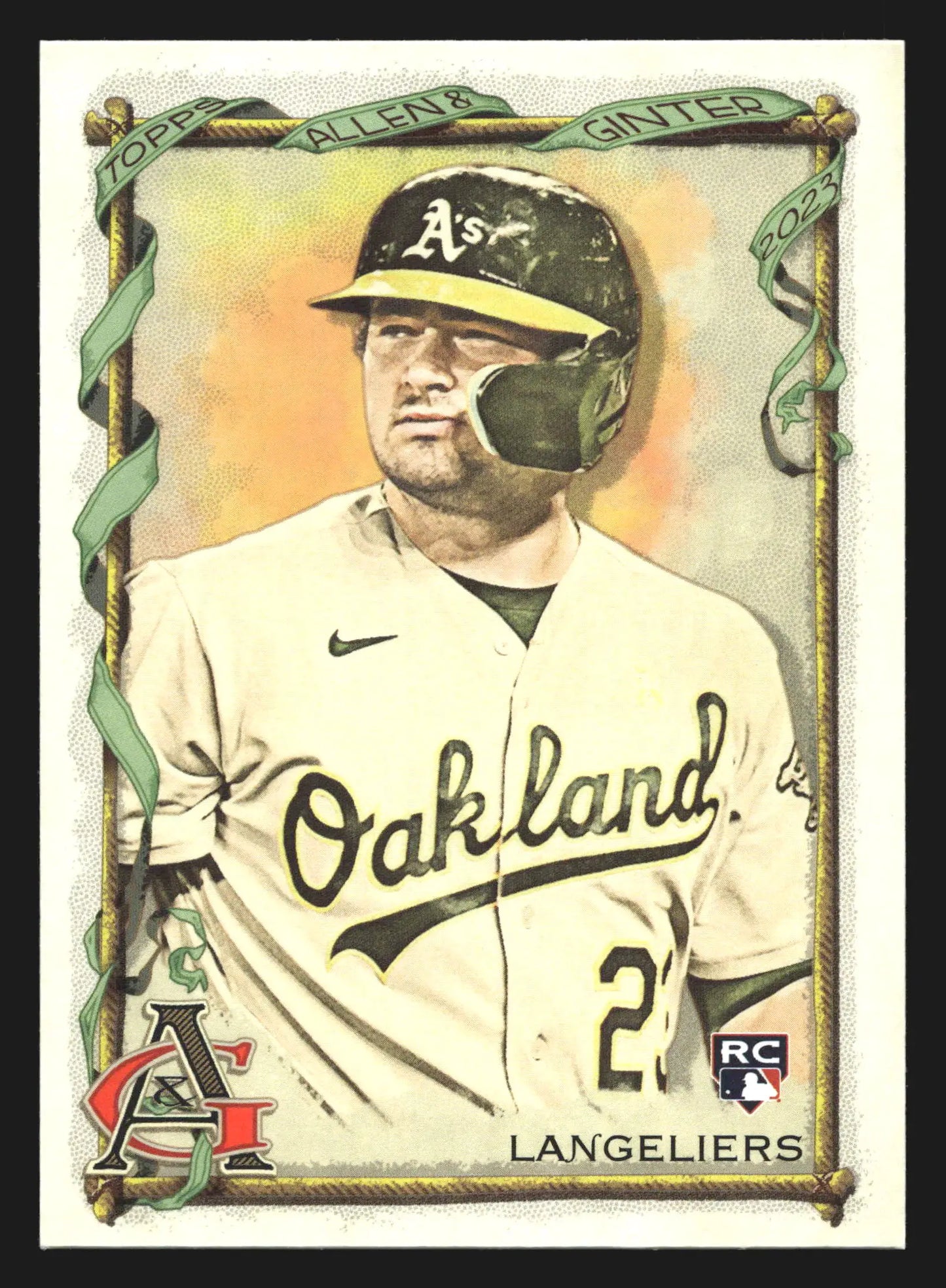 2023 Topps Allen & Ginter #58 Shea Langeliers Oakland Athletics RC - Baseball Card Single